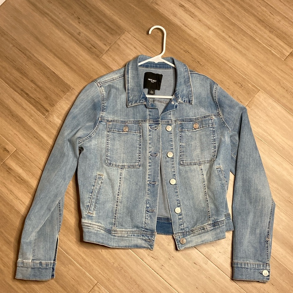 Beautiful Nine West Denim Jacket, Size Large